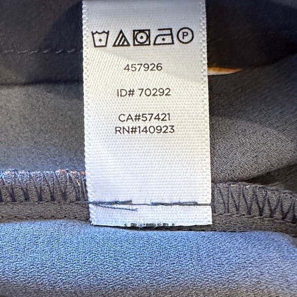 LOFT Dark Grey Blouse with Yellow Floral Print and Ruffle Cuffs - Picture 7 of 9